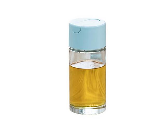 Kitchen Glass Seasoning Bottle Kitchen Oil Bottle Glass Vinegar Bottle (Sly-blue)