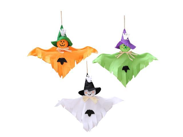3Pcs Halloween Ghost Doll Hanging Decor Ornaments Pendants Hanging Supplies for Party Bar Mall Decoration