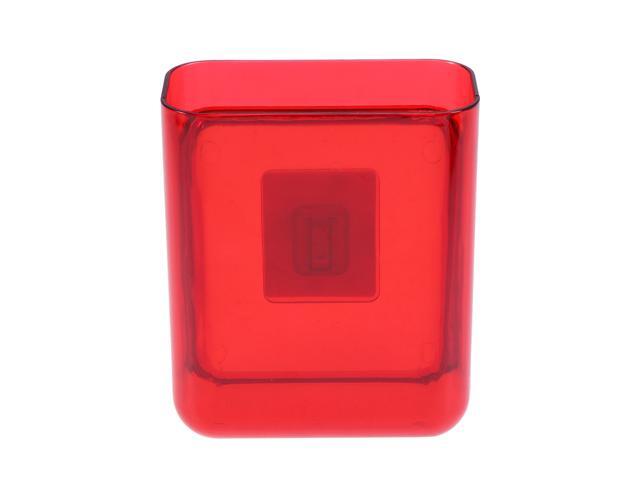 Wall Mount Self Adhesive Storage Box Universal Air Conditioner Holder Wall Storage Case Home Hanging Organizer (Red)