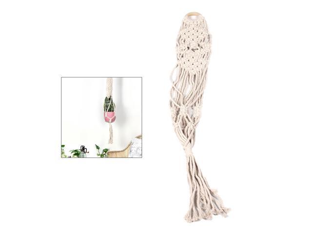 Indoor Wall Hanging Cotton Rope Basket Succulents Flower Pot Planting Green Plant Tray Sling Pendant Bohemian Tapestry