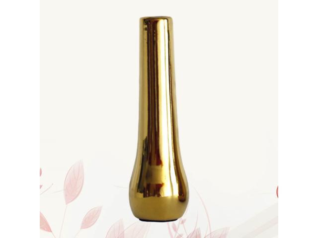 Ceramic Small Vase Dried Flower Arrangement Mini Container Desktop Decoration Golden