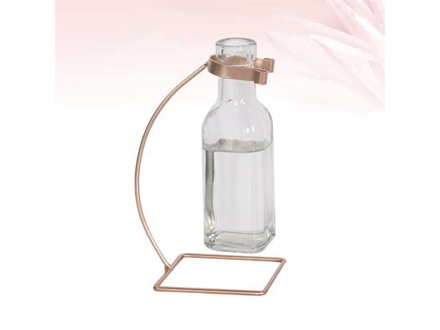 Water Planting Glass Vase Desktop Decoration Iron Crafts Flower Arrangement Vase (Rose Gold 1062-1)