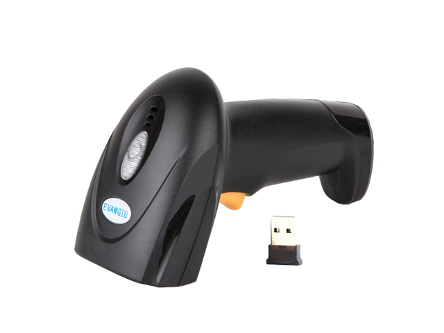1D Laser Wired Wireless Barcode Scanner USB USB-COM Scan Gun Handeld Scanning Code Gun EVAWGIB