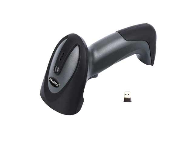 smart 2D Wireless COMS Handheld barcode scanner QR 24GHZ PDF417 code reader high-quality barcode reader with memory EVAWGIB