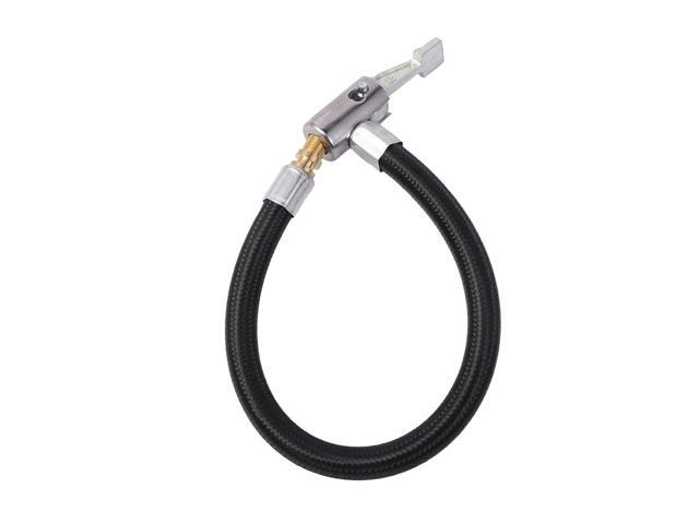 Locking Air Chuck with Air Hose Inflator Adapter Extension Inflating Tubes for Pump of Bike Motorcycle Car Tire (10cm)