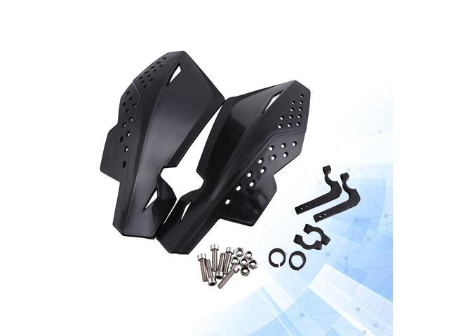 1 Pair Motorcycle Handlebar Wind Guard Hand Guards 7/8 Inch Handle Handguard Protector Bike Brush (Black)