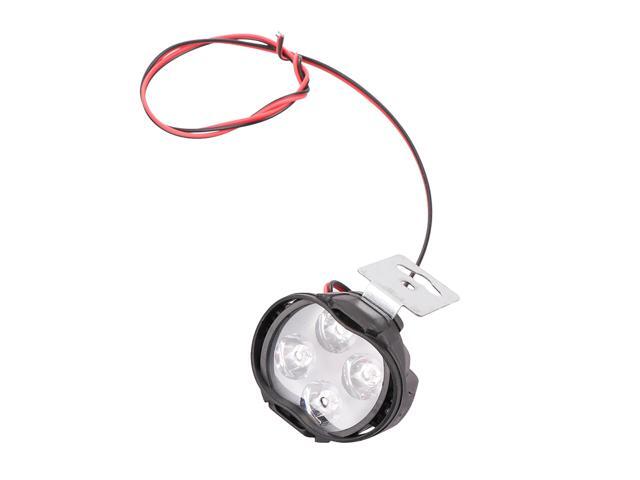2Pcs Automobile LED Working Lamp Mini Round Auxiliary Lamp Modified Headlamp Engineering Spotlight Headlamp(Black)