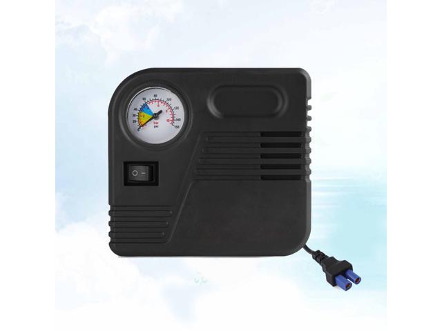 DC 12V-6A Portable Car Auto Electric Air Compressor Tire Inflator Pump High Pressure Inflator Air Compressor Black (Emergency Power Bank EC5