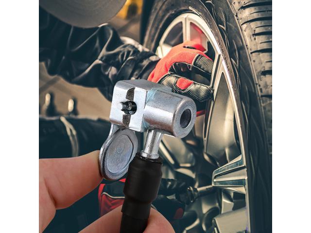 60cm Air Hose Inflator Adapter Extension Inflating Tubes for Pump of Bike Motorcycle Car Tire (Black)
