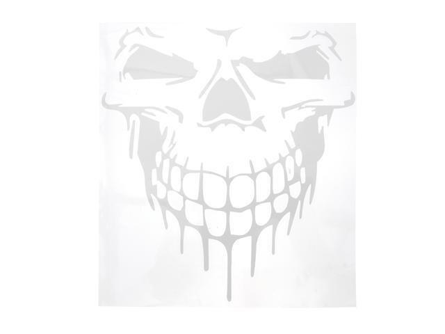 1pc Skull Head Pattern Car Decal Reflective Car Body Decal Sticker Car Sticker