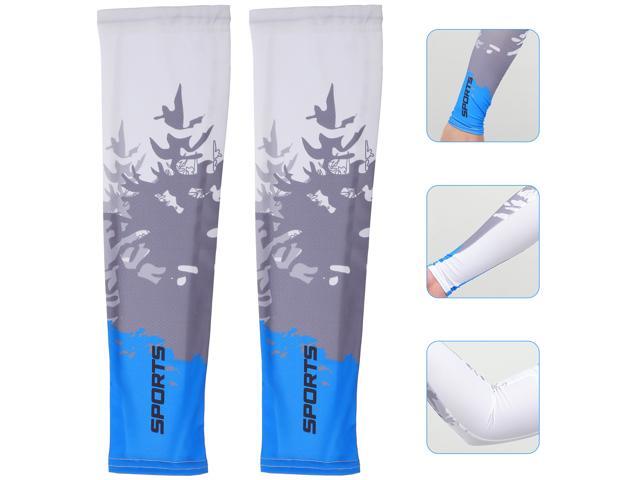 1 Pair Practical Outdoor Sports Cuff Sleeves Cooling Arm Sleeves Sun Protection