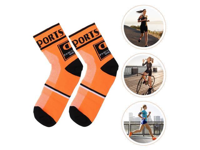 1 Pair Unisex Sports Mid-stocking Athletic Basketball Socks Nylon Socks