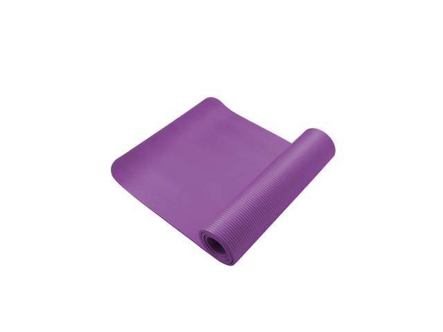 Yoga Mat Anti-Tear Non-slip Multifunctional Eco-friendly NBR Exercise Mat for Pilates Fitness Workout (Purple)