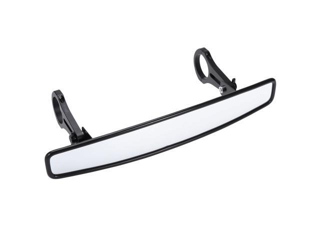 15' Wide UTV Rear View Mirror with 175' Clamps for Offroad ATV UTV (Black)