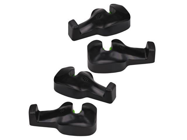 2 Pair Universal Car Vehicle Back Seat Headrest Hanging Hanger Holder Hook for Bag Purse Clothes (Black)