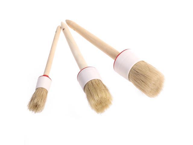3pcs Bristle Cleaning Brush for Wheels / Interior / Air Vent / Emblems