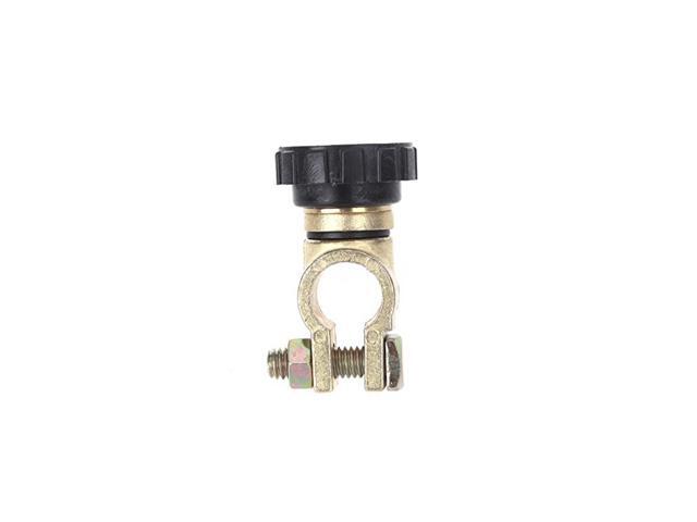 Battery Terminal Link Switch Quick Cut-off Disconnect Car Truck Parts 17mm Knob Bolt Pile - L Shape for Smaller Top Room (Random Color)
