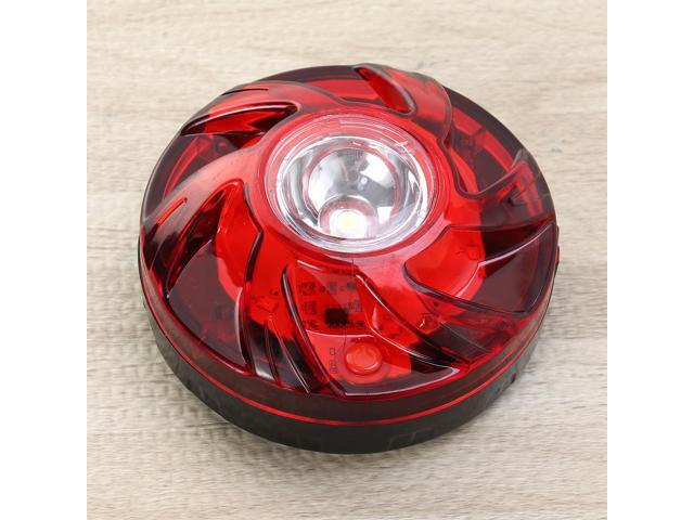 LED Flashing Warning Light Caution Emergency Lights Magnetic Beacon Strobe Light Vehicle Maintenance Warning Light (Red)