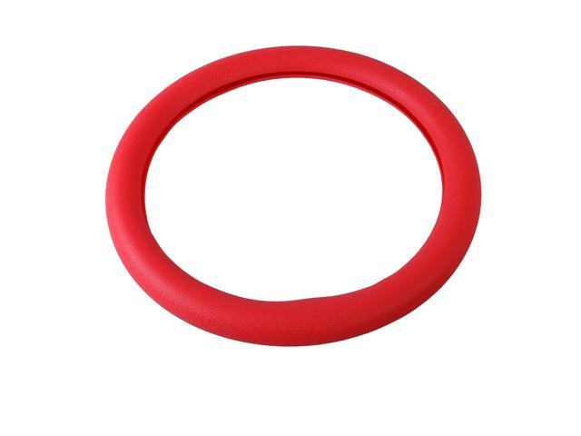 32 cm Silicone Car Steering Wheel Anti-slip Cover Wheel Sleeve Protector (Red)