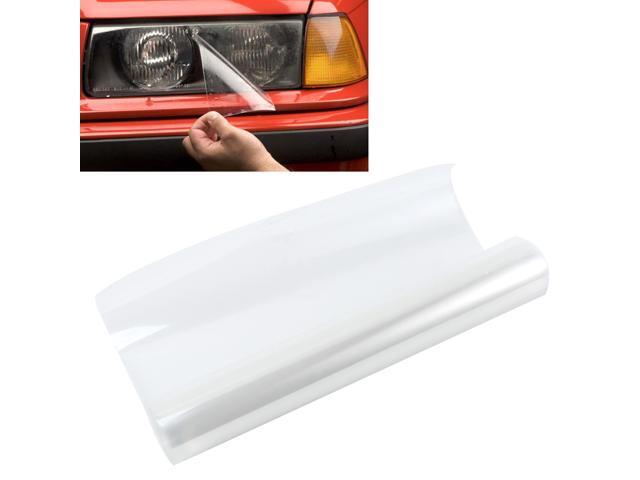 30 ×120CM Self Adhesive Headlights Tail Lights Fog Lights Tint Vinyl Film (Transparent)
