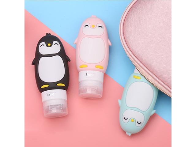 4pcs Silicone Travel Bottle Penguin Travel Cosmetics Packaging Bottle Collection Package Refillable Cosmetic Travel Containers