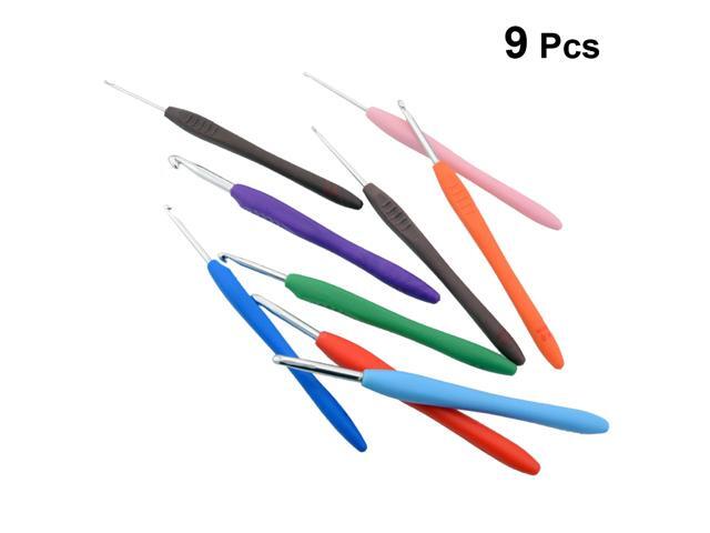 9pcs Single Head Crochet Hook Handle Crochet Hook Knitting Crochet Needle Woolen Knitting Tools (2mm 25mm 3mm 35mm 4mm 45mm 5mm 55mm 6mm)