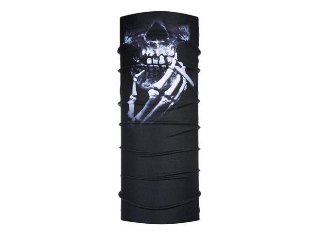 1pc Ski Motor Bandana Motorcycle Face Mask Skull For Motorcycle Riding Scarf Women Men Scarves Scary Windproof Face Scarf (leo-098 50cm)