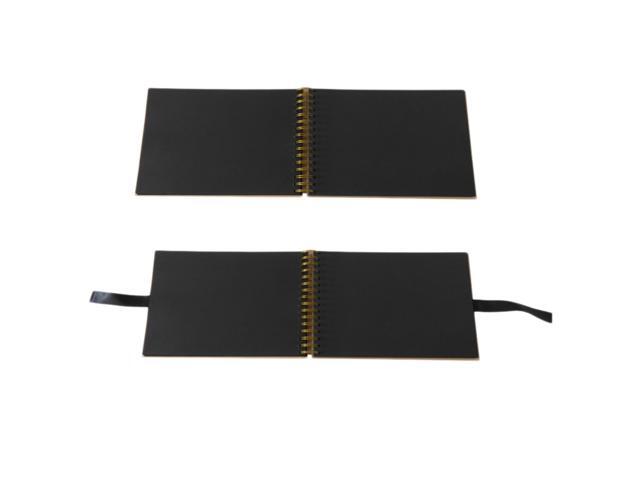 80 Pages DIY Photo Album Scrapbook Vintage Style Self Adhesive Art Photo Album Kraft Paper Memory Album