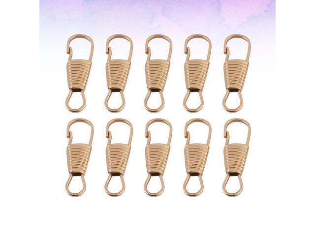 10PCS DIY Zipper Head Luggage Clothing Shoes Boots Zipper Puller Detachable Perforating Zipper Pulls Multi-purpose Zipper Accessories for Home Use