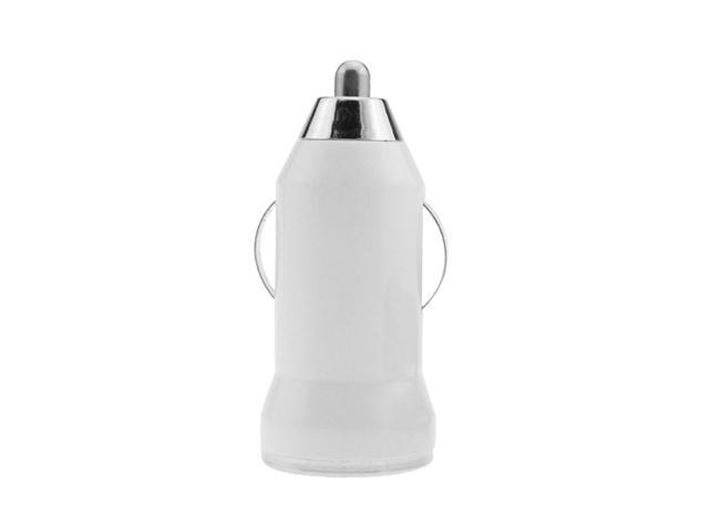 Bullet Head Single USB Car Charger Fast Charge for Mobile Phone Universal Power Charging Adapter (White)