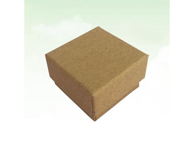12PCS Stylish Vintage Kraft Paper Jewelry Box Supplies Box Packing Case Jewelry Container