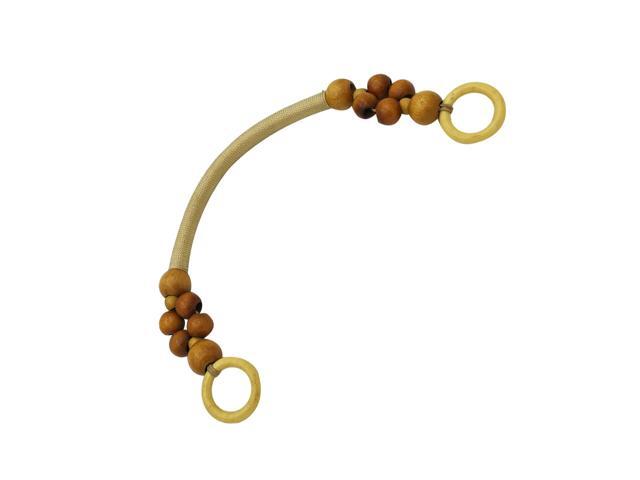 6pcs DIY Handbag Handle Wooden Bead Bag Handle Nylon Rope Wooden Beads Handbag Handle (Khaki)