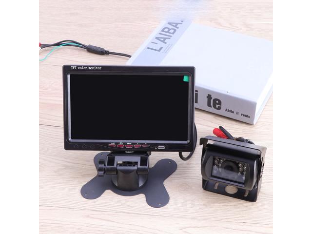 Wireless Waterproof Vehicle Backup Camera Kit 7' HD Car Rear View Monitor Back Up Camera for RV Truck Trailer Camper Motorhome