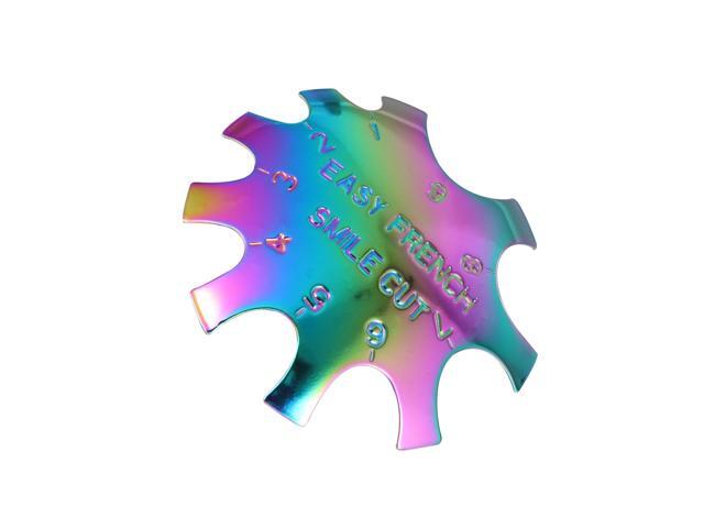 1Pc Stainless Steel Nail Art Template Plate Women Nail Manicure Plate Girls Nail Art Tool for Home Shop(1#)