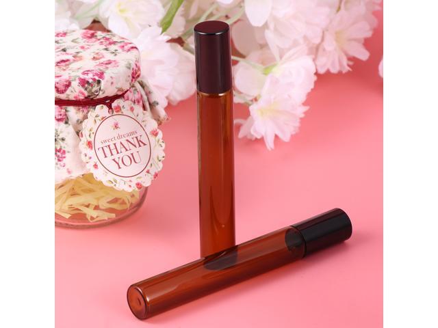 10Pcs 10ml Roller Ball Bottles Refillable Essential Oils Bottles Subpackaging Bottles