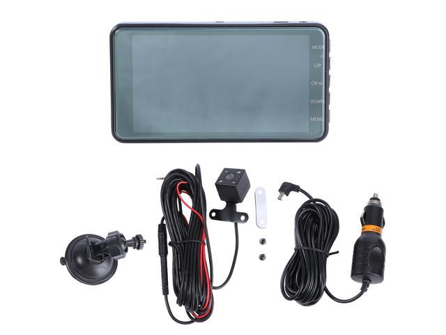 Full HD 1080P Wide Angle Lens 4 inch 25D Mini Night Vision Car Camcorder Front Back Car DVR (Grey)