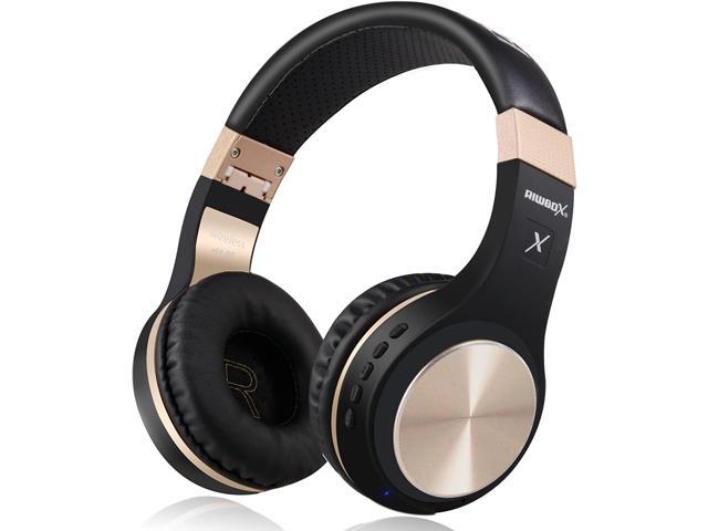 Bluetooth Headphones Riwbox XBT-80 Folding Stereo Wireless Bluetooth Headphones Over Ear with Microphone and Volume Control Wireless and Wired