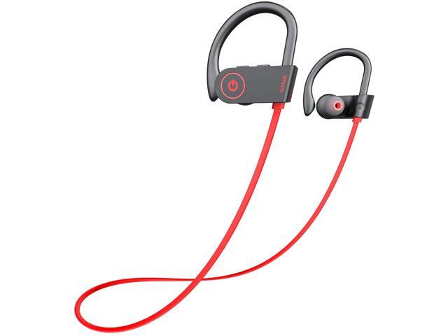 Otium Bluetooth Headphones Best Wireless Earbuds IPX7 Waterproof Sports Earphones w/Mic HD Stereo Sweatproof in-Ear Earbuds Gym Running Workout 8