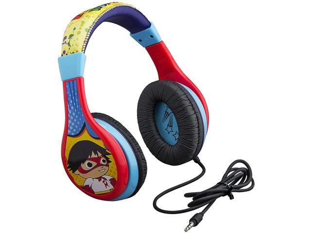 Ryans World Kids Headphones Adjustable Headband Stereo Sound 35Mm Jack Wired Headphones for Kids Tangle-Free Volume Control Foldable