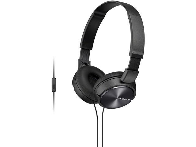 Sony Foldable Headphones with Smartphone Mic and Control - Metallic Black