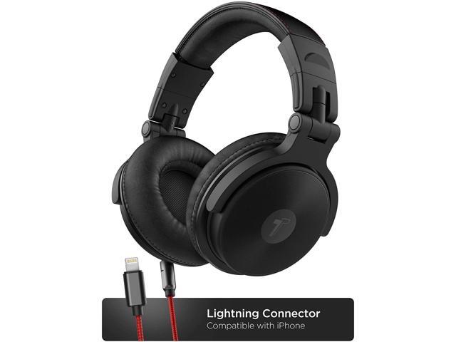Thore Over Ear iPhone Headphones with Lightning Connector (Apple MFi Certified) - Closed Back Studio DJ Monitor Earphones (50mm Neodymium Drivers)