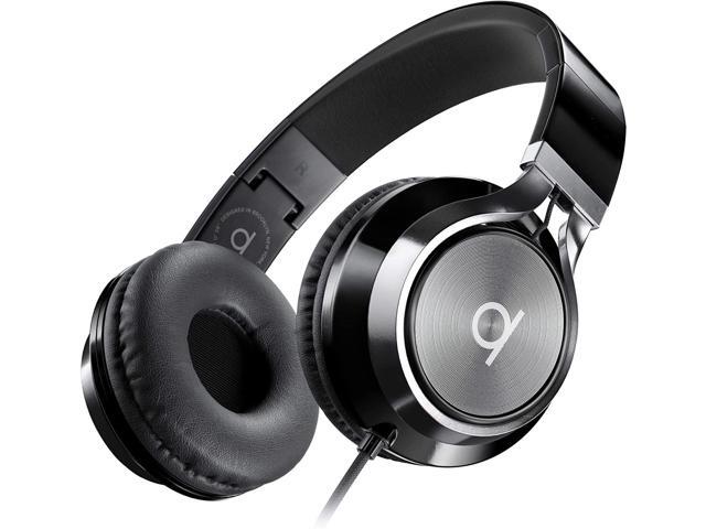 Artix CL750 Foldable Noise Isolating On Ear Headphones Wired with Microphone and Volume Control Stereo Head Phones Corded with Adjustable Headband