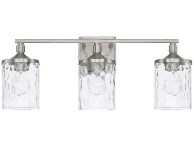 HomePlace 128831BN-451 Colton Vanity 3-Light 300 Total Watts Brushed Nickel