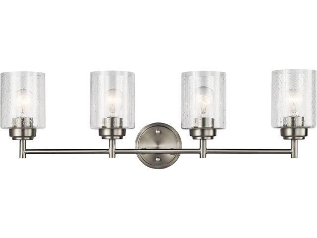 Kichler 45887NI Winslow Vanity 4-Light 300 Total Watts Brushed Nickel