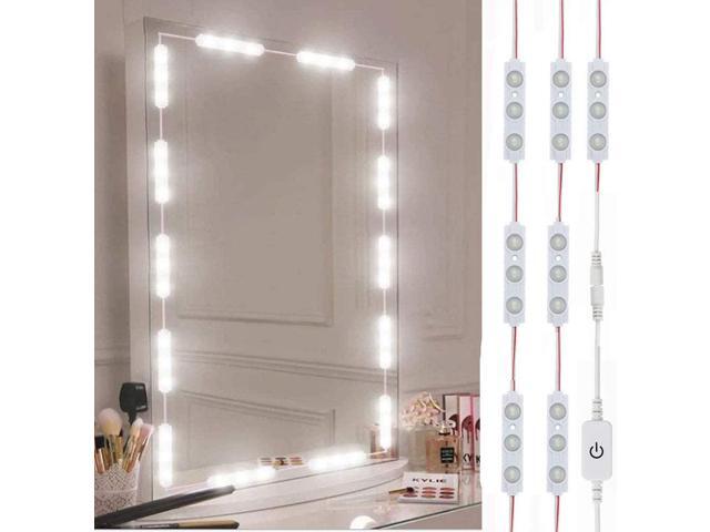 Led Vanity Mirror Lights Hollywood Style Vanity Make Up Light 10ft Ultra Bright White LED Dimmable Touch Control Lights Strip for Makeup Vanity