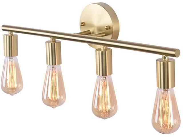 OYIPRO Modern Bathroom Vanity Light 4 Lights Hallway Wall Sconce Wall Mount Light Vanity Mirror Light Fixture Gold
