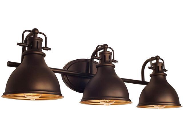 Kira Home Beacon 265' 3-Light Traditional Vanity/Bathroom Light Oil Rubbed Bronze Finish
