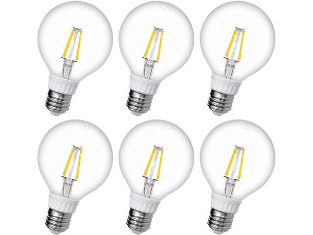 LED Filament Vanity Light Bulb for Bathroom Vanity Mirror G25 5w to Replace 50w or 60w Incandescent Bulb