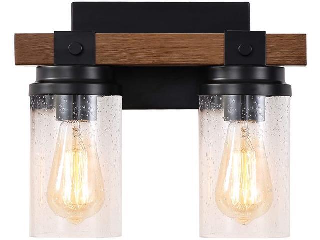 Bathroom Lighting Fixtures Over Mirror Rustic Bathroom Light Fixtures Wood & Japanese Steel2-Lights