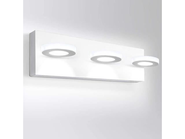 OOWOLF LED Bathroom Vanity Lights 17 Inch Modern Wall Vanity Light Fixtures 3 Lights Acrylic Wall Lighting Indoor for Bathroom Lamp 6000K 800LM